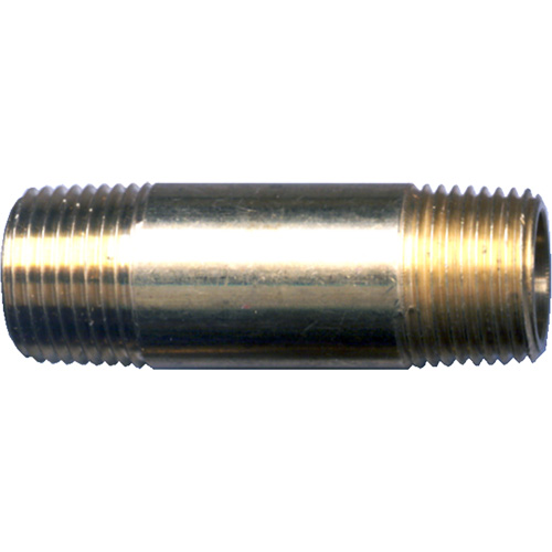 Long Pipe Nipple, Brass, 1/4", NPT x NPT Rideout Tool & Machine Inc.