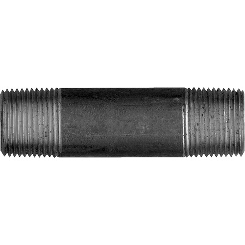 Long Pipe Nipple, Black Iron, 3/8", NPT x NPT Rideout Tool & Machine Inc.