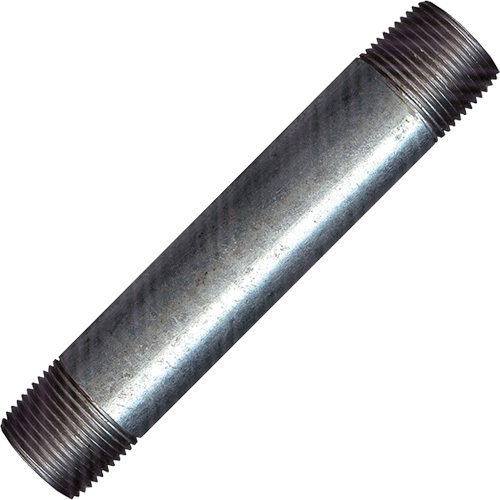Long Pipe Nipple, Galvanized, 1/2", NPT x NPT Rideout Tool & Machine Inc.