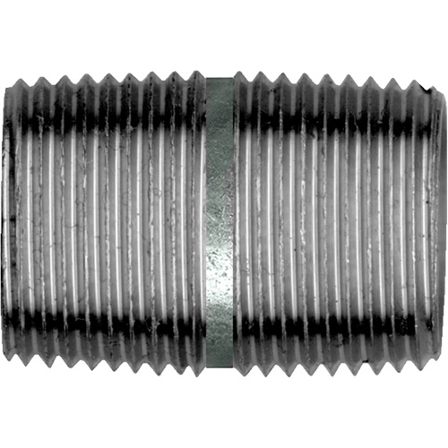 Raccord Court, Galvanis&eacute;, 1", NPT x NPT Rideout Tool & Machine Inc.