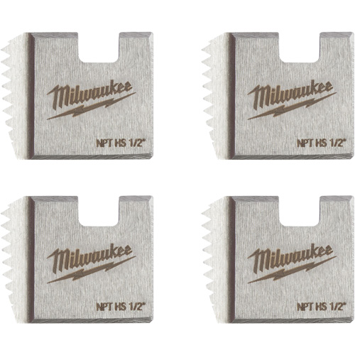 Matrices de tuyauterie portables NPT, Pour tuyau de 1/2", Alliage/Acier rapide Rideout Tool & Machine Inc.