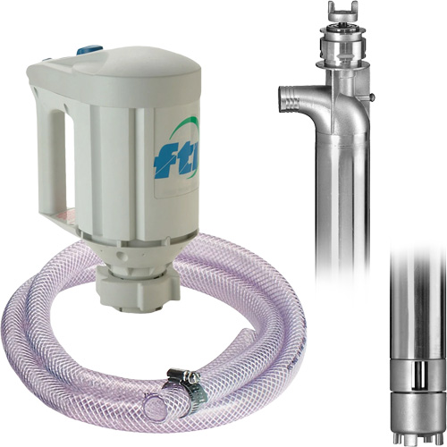 Trousse de pompe pour baril PFS-40 avec moteur M3V, Acier inoxydable Rideout Tool & Machine Inc.