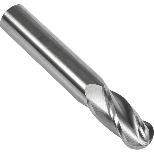 S238 30° Ball Nose End Mill, 1/16" Dia., 1-1/2" L, 4 Flutes, 1/8" Shank, Carbide Rideout Tool & Machine Inc.
