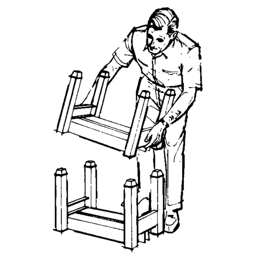 Supports empilables mobiles, 12" la x 16" p, Capacit&eacute; de 2500 lb Rideout Tool & Machine Inc.