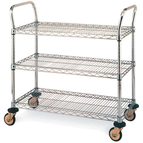 Chariots utilitaires standards, Acier inoxydable, 18" x 39" x 30", Capacit&eacute; 500 lb Rideout Tool & Machine Inc.