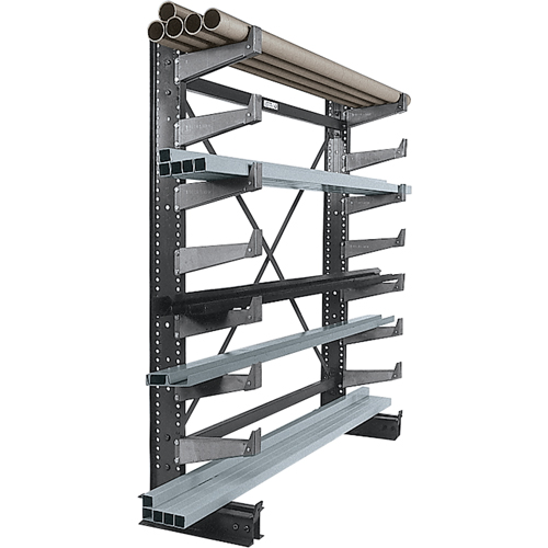 Single-sided Cantilever Brace Set - Starter, Single Sided, 14" Arm, 36" W x 84" H, 1000 lbs. Capacity Rideout Tool & Machine Inc.