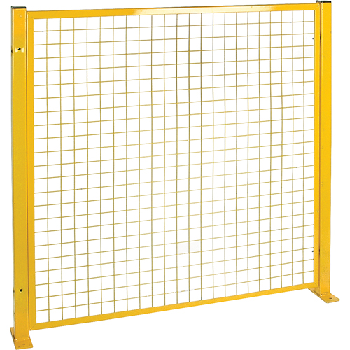 Protecteur de p&eacute;rim&egrave;tre de style treillis, 4' h x 4' la, Jaune Rideout Tool & Machine Inc.