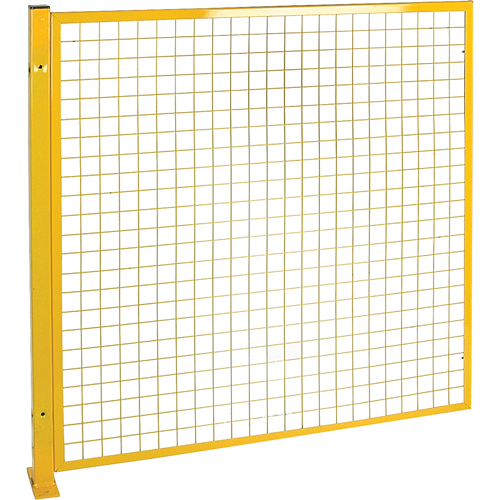 Protecteur de p&eacute;rim&egrave;tre de style treillis, 4' h x 4' la, Jaune Rideout Tool & Machine Inc.