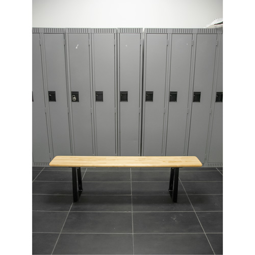 Locker Room Bench, Wood, 48" L x 9-1/4" W x 16-1/2" H Rideout Tool & Machine Inc.