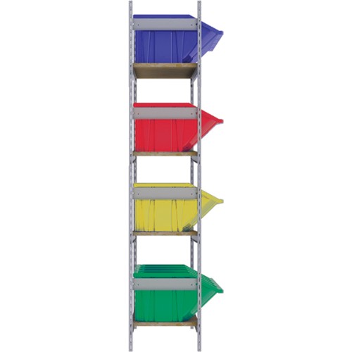 &eacute;tag&egrave;res larges avec bacs g&eacute;ants en plastique, Acier, Sans boulons, De base, 66" la x 72" h x 18" p Rideout Tool & Machine Inc.