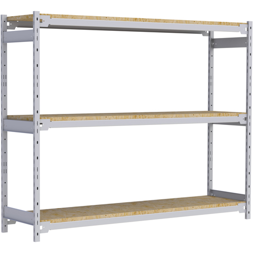 Wide Span Record Storage Shelving, Steel, 3 Shelves, 72" W x 18" D x 60" H Rideout Tool & Machine Inc.