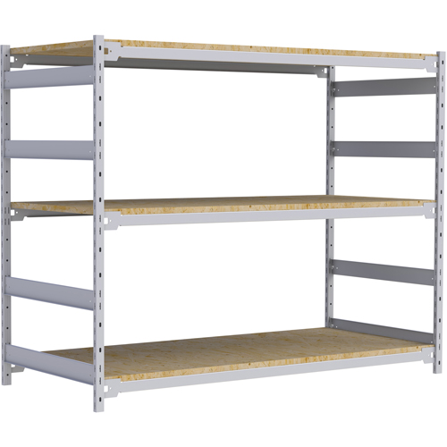 Wide Span Record Storage Shelving, Steel, 3 Shelves, 72" W x 32" D x 60" H Rideout Tool & Machine Inc.