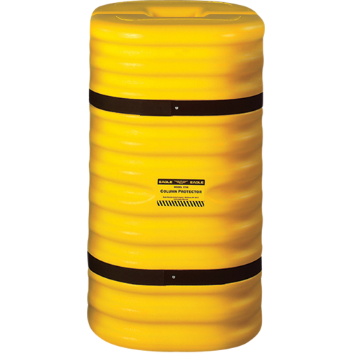 Column Protector, 10" x 10"/10" x 10 " Inside Opening, 24" L x 24" W x 42" H, Yellow Rideout Tool & Machine Inc.