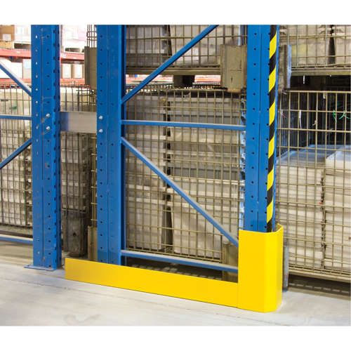 Racking Aisle Protectors, 3" W x 50" L x 16" H, Safety Yellow Rideout Tool & Machine Inc.