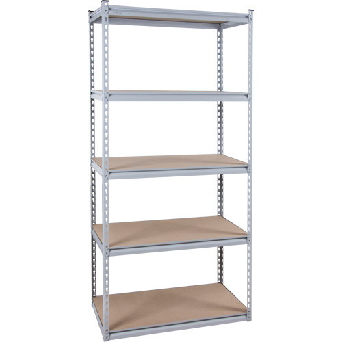 Heavy-Duty Shelving, Steel, Boltless, 1200 lbs. Capacity, 36" W x 72" H x 18" D Rideout Tool & Machine Inc.