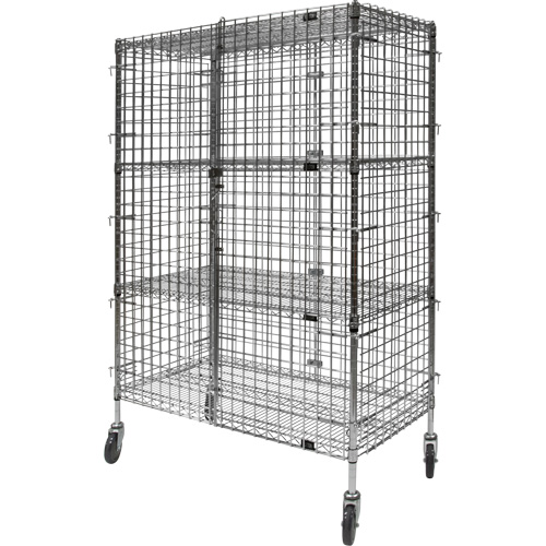 Chariot de s&eacute;curit&eacute;, Chrom&eacute;, 48" x 69" x 24", Capacit&eacute; 500 lb Rideout Tool & Machine Inc.