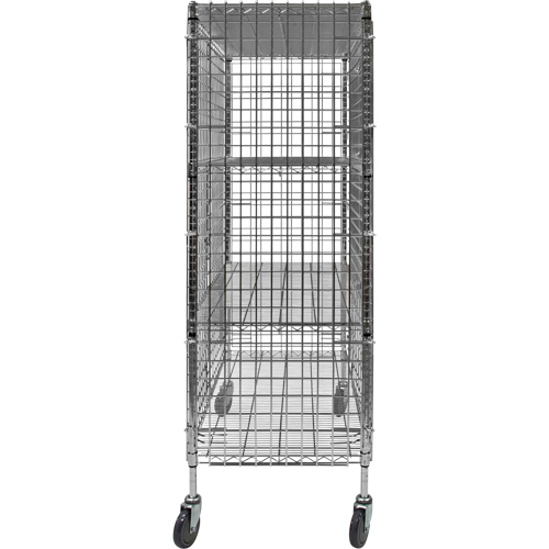 Chariot de s&eacute;curit&eacute;, Chrom&eacute;, 48" x 69" x 24", Capacit&eacute; 500 lb Rideout Tool & Machine Inc.