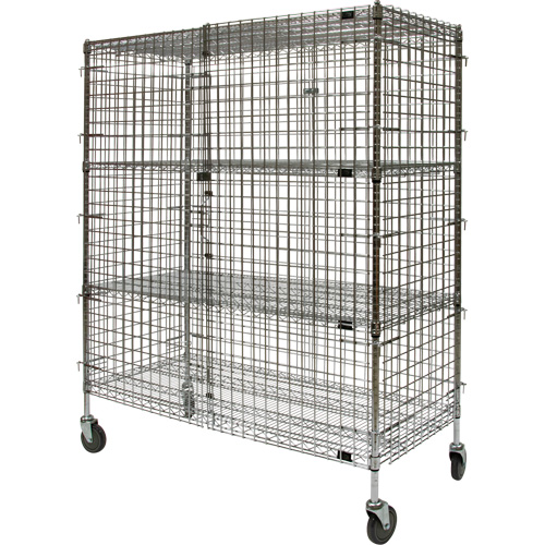 Chariot de s&eacute;curit&eacute;, Chrom&eacute;, 60" x 69" x 24", Capacit&eacute; 500 lb Rideout Tool & Machine Inc.