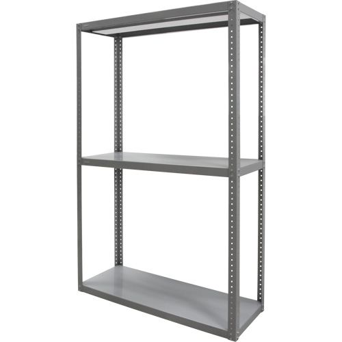 Heavy-Duty Shelving, Steel, Bolted, 3000 lbs. Capacity, 36" W x 72" H x 24" D Rideout Tool & Machine Inc.