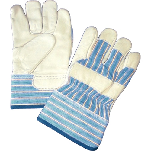 Lined Gloves, One Size, Grain Cowhide Palm, Cotton Fleece Inner Lining Rideout Tool & Machine Inc.
