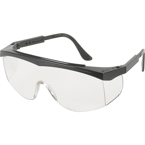 Lunettes de s&eacute;curit&eacute; s&eacute;rie SS1, Lentille Transparent, Anti-&eacute;gratignures, ANSI Z87+/R&eacute;pond ou surpasse la norme CSA Z94.3 Rideout Tool & Machine Inc.
