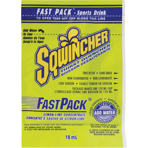 Sqwincher&reg; Boisson de r&eacute;hydratation Fast Pack, Emballage-portion, Citron-lime Rideout Tool & Machine Inc.