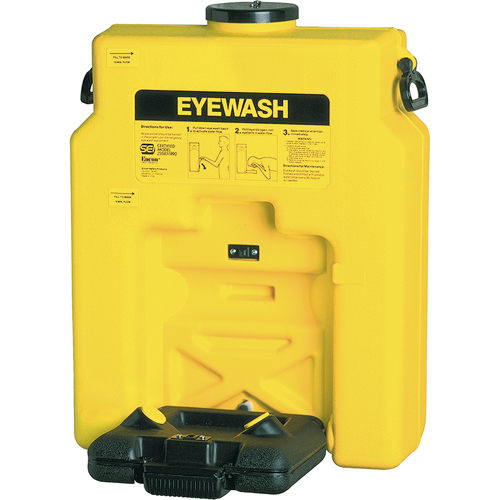 Douche oculaire, Aliment&eacute; par gravit&eacute;, Capacit&eacute; 14 gal., Conformit&eacute; ANSI Z358.1 Rideout Tool & Machine Inc.