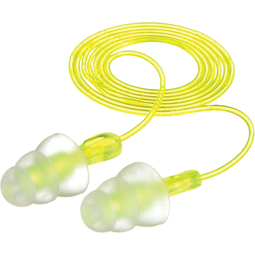 E-A-R Tri-Flange Reusable Earplugs, Corded, Bulk - Polybag, 26 dB NRR, One-Size Rideout Tool & Machine Inc.