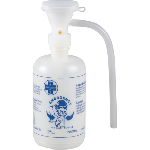 Accessoires pour poste de douche oculaire - Gouttes ophtalmiques, bouteille vide Rideout Tool & Machine Inc.