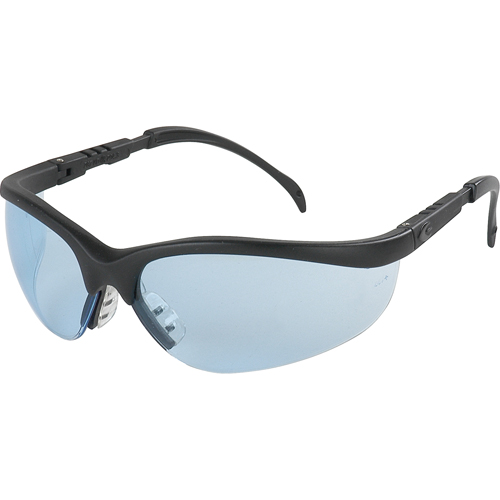 Lunettes de s&eacute;curit&eacute; Klondike, Lentille Bleu p&acirc;le, Anti-&eacute;gratignures, R&eacute;pond ou surpasse la norme CSA Z94.3 Rideout Tool & Machine Inc.