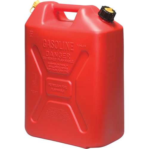 Jerry Cans, 5.3 US gal./20.06 L, Red, CSA Compliant/ULC Rideout Tool & Machine Inc.