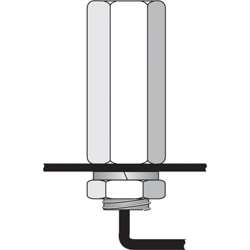 Tiges de s&eacute;curit&eacute; pour support porte-drapeau, usage intensif - accessoires & pi&egrave;ces de rechange Rideout Tool & Machine Inc.