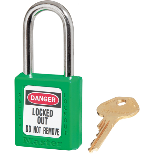 Zenex Padlocks, Safety Padlock, Keyed Different, Thermoplastic, 1-1/2" Width Rideout Tool & Machine Inc.