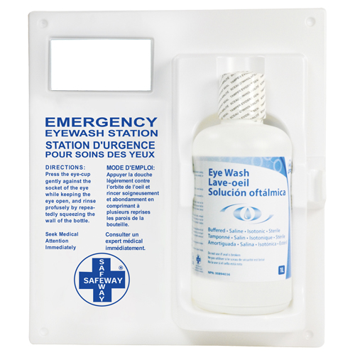 Eyewash Station - Single Station With Eyewash Solution Rideout Tool & Machine Inc.