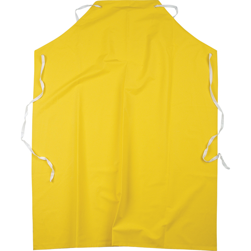Flame Resistant Aprons, Polyester/PVC, 48" L x 36" W, Yellow Rideout Tool & Machine Inc.