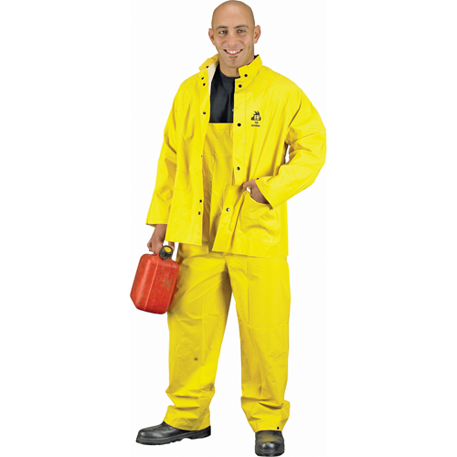 Lightweight Flame Retardant Rainsuit, Large, High Visibility Yellow Rideout Tool & Machine Inc.