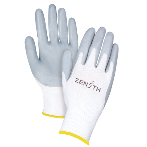 Gants l&eacute;gers enduits et respirants, 11/2T-Grand, R&ecirc;vetement Mousse de nitrile, Calibre 13, Enveloppe en Polyester Rideout Tool & Machine Inc.