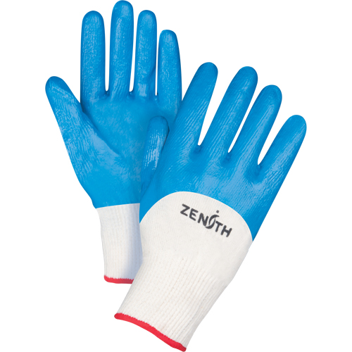 Seamless-Knit Medium-Weight Coated Gloves, 7/Small, Nitrile Coating, 13 Gauge, Cotton Shell Rideout Tool & Machine Inc.