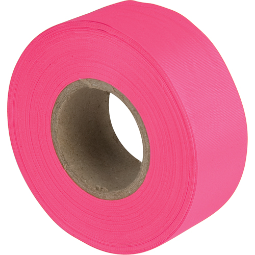 Flagging Tape, 1.1875" W x 150' L, Fluorescent Pink Rideout Tool & Machine Inc.