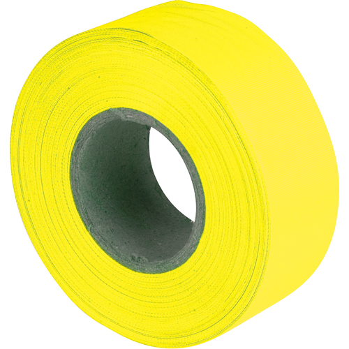 Rubans pour signalisation, 1,2" la x 150' lo, Jaune fluorescent Rideout Tool & Machine Inc.