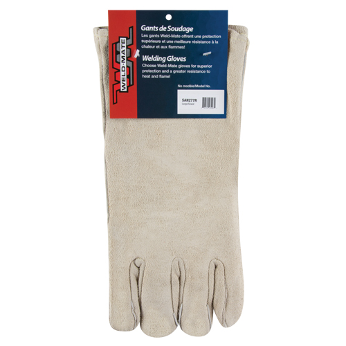 Gants de soudeur de premi&egrave;re qualit&eacute;, Cuir de vache refendu, Taille Grand Rideout Tool & Machine Inc.