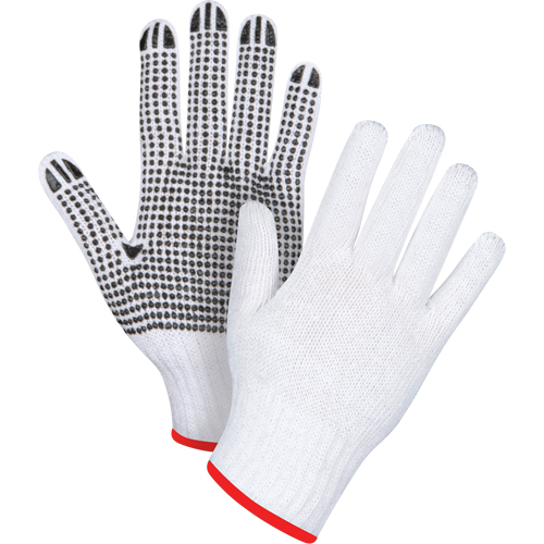 Dotted String Knit Gloves, Poly/Cotton, Single Sided, 7 Gauge, Small Rideout Tool & Machine Inc.