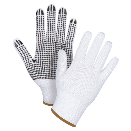 Dotted String Knit Gloves, Poly/Cotton, Single Sided, 7 Gauge, Large Rideout Tool & Machine Inc.