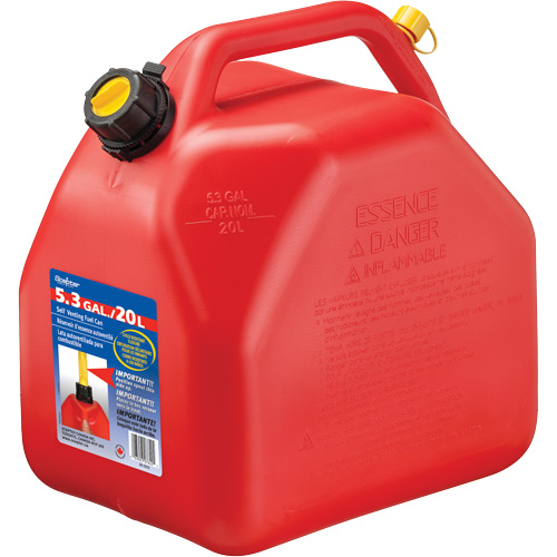 Jerry Cans, 5.3 US gal./20.06 L, Red, CSA Compliant/ULC Rideout Tool & Machine Inc.