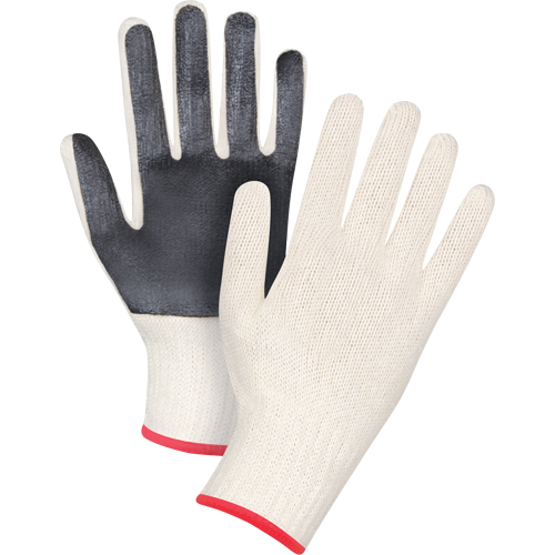 Gants en tricot &agrave; paume enduite, Poly/coton, Un c&ocirc;t&eacute;, Calibre 7, Petit Rideout Tool & Machine Inc.