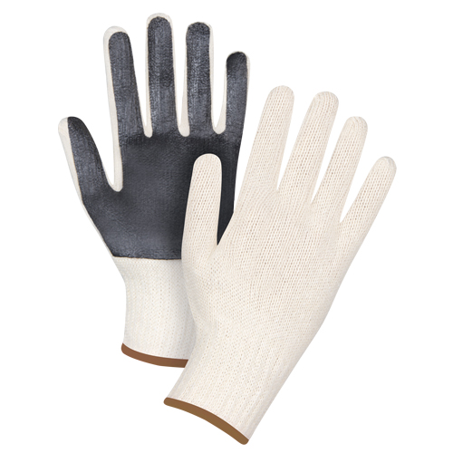 Gants en tricot &agrave; paume enduite, Poly/coton, Un c&ocirc;t&eacute;, Calibre 7, Grand Rideout Tool & Machine Inc.