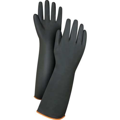 Heavyweight Chemical-Handling Gloves, Size Large/9, 18" L, Rubber Latex, 30-mil Rideout Tool & Machine Inc.