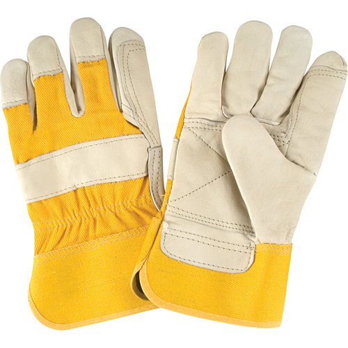 Premium Quality Fitters Gloves, Large, Grain Cowhide Palm, Cotton Inner Lining Rideout Tool & Machine Inc.