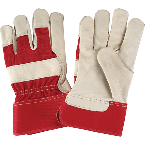 Gants d'ajusteur &agrave; paume s&egrave;che de premi&egrave;re qualit&eacute;, Grand, Paume en Cuir fleur de vache, Doublure en Coton Rideout Tool & Machine Inc.