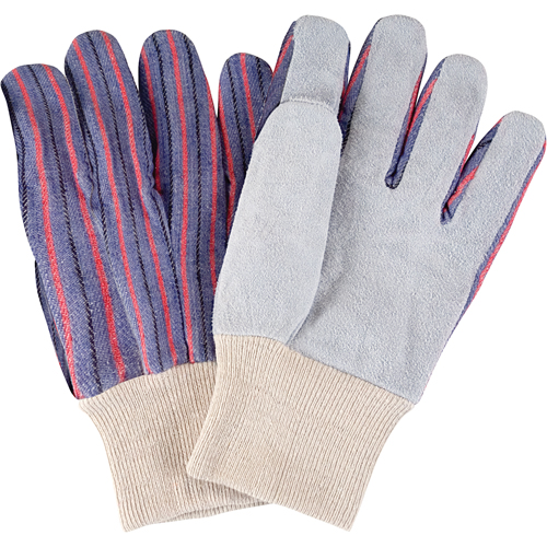 Standard-Duty Work Gloves, Large, Split Cowhide Palm Rideout Tool & Machine Inc.